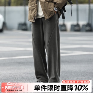百搭长裤 双面摇粒绒卫裤 子潮 男士 490gHEEMKIZOO日系复古秋季