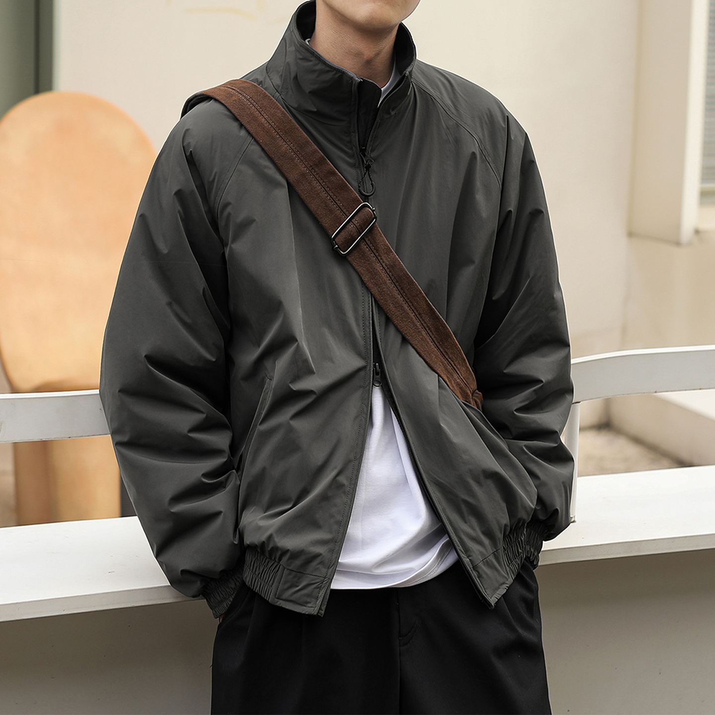 HEEMKIZOO美式休闲立领棉服夹克