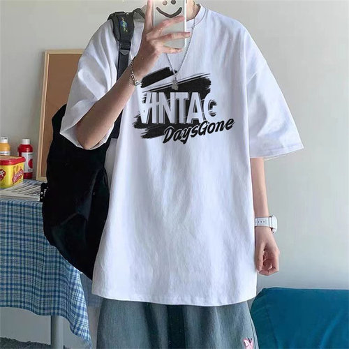 【纯棉面料】青少年半袖上衣潮