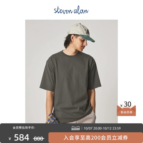 steven alan 2026夏季新品 男装 纯棉圆领短袖T恤
