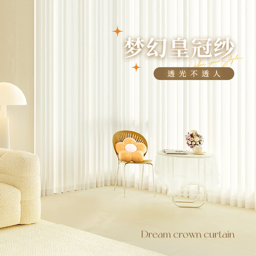 幻影纱窗帘窗纱透光不透人