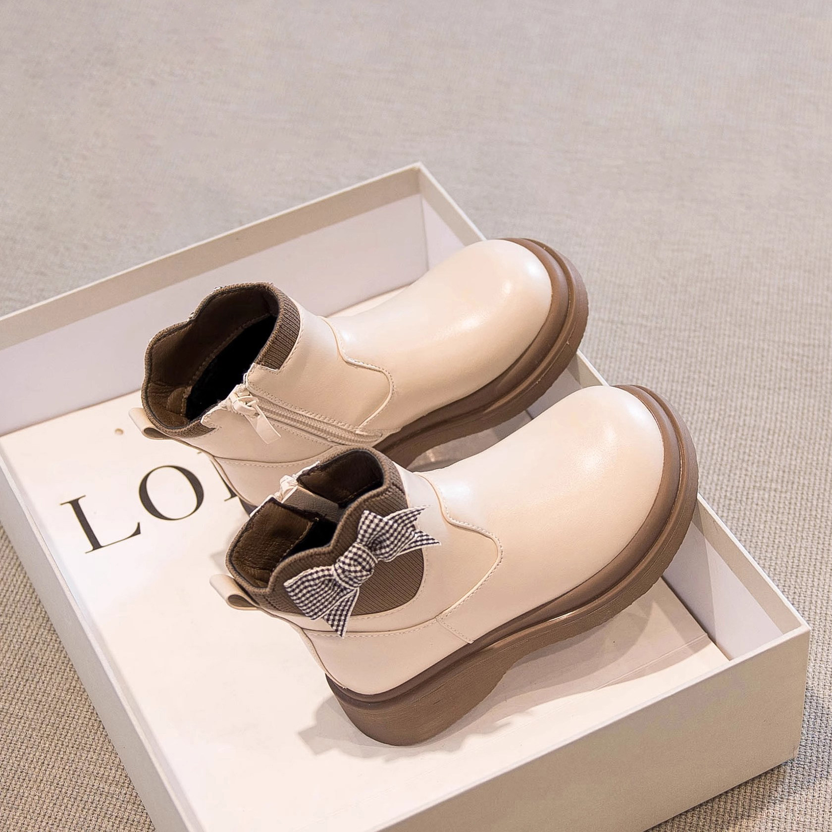 真皮女童短靴2025秋冬季儿童马丁靴洋气加绒保暖女宝宝短筒公主靴,童鞋/婴儿鞋/亲子鞋,皮靴,淘宝优惠券,粉丝福利购,淘宝优惠卷