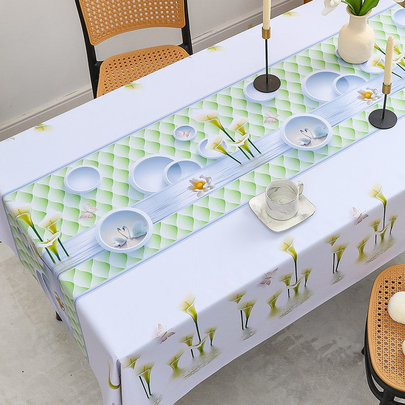 餐桌布防水防油免洗皮革长方桌家用茶几pvc网红ins北欧风定制台布,居家布艺,桌布,淘宝优惠券,粉丝福利购,淘宝优惠卷