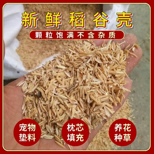 稻壳谷壳批发新鲜现磨花草营养土枕芯填充物发酵酿酒养殖专用垫料