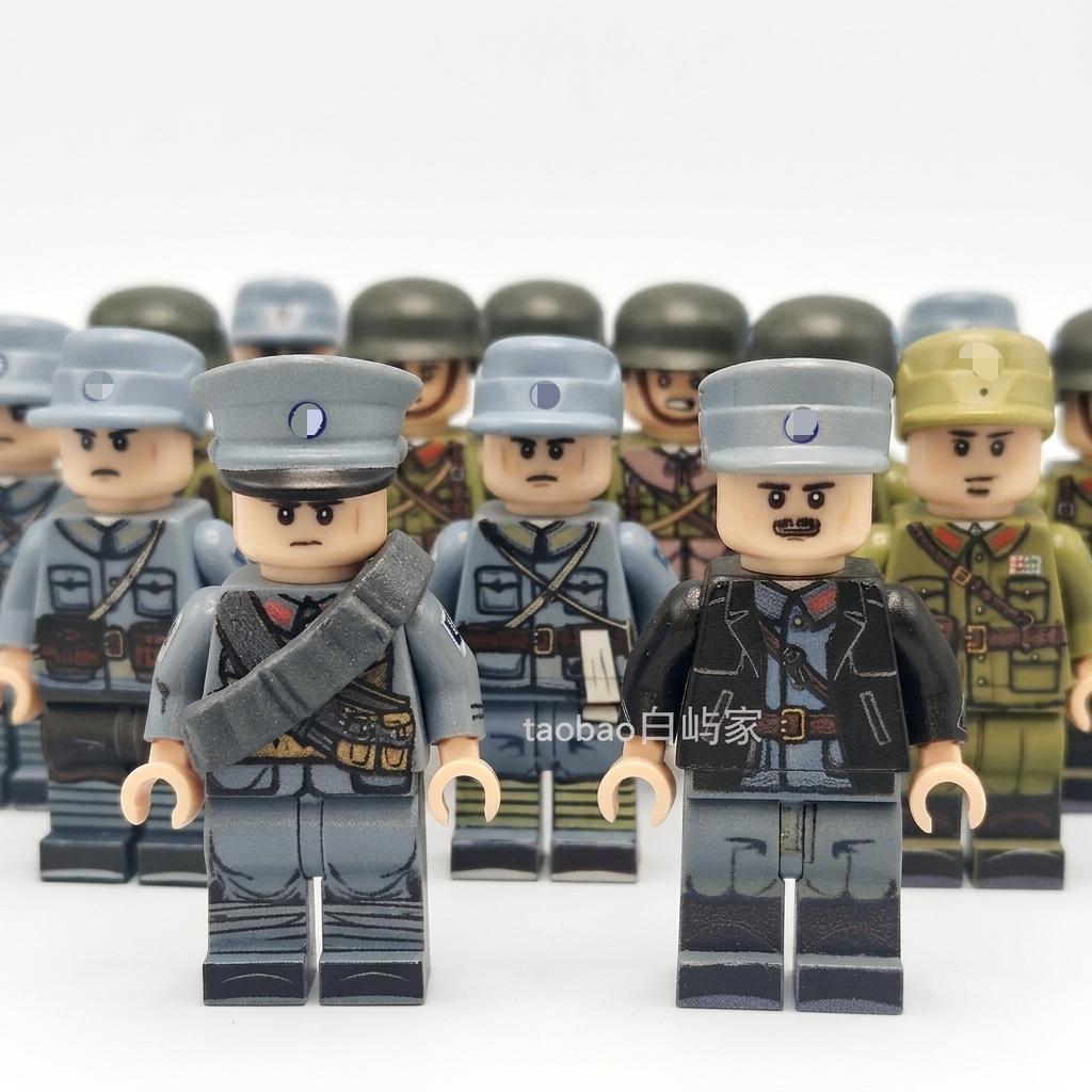 六面人仔UV印刷二战军事积木图片