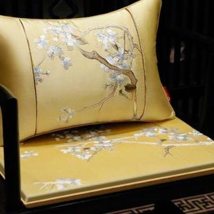红木椅子坐垫实木餐椅太师椅餐椅垫子家用防滑圈椅座垫茶椅垫 中式