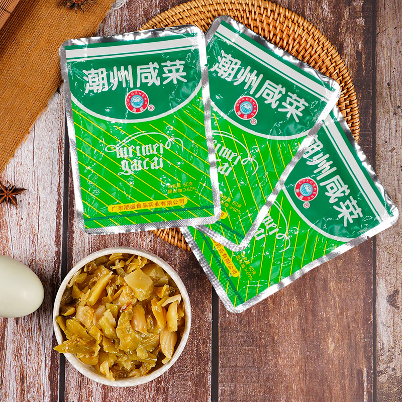 潮盛潮州咸菜潮汕佐餐小菜特产即食配粥凉拌酱菜小袋装开胃下饭菜