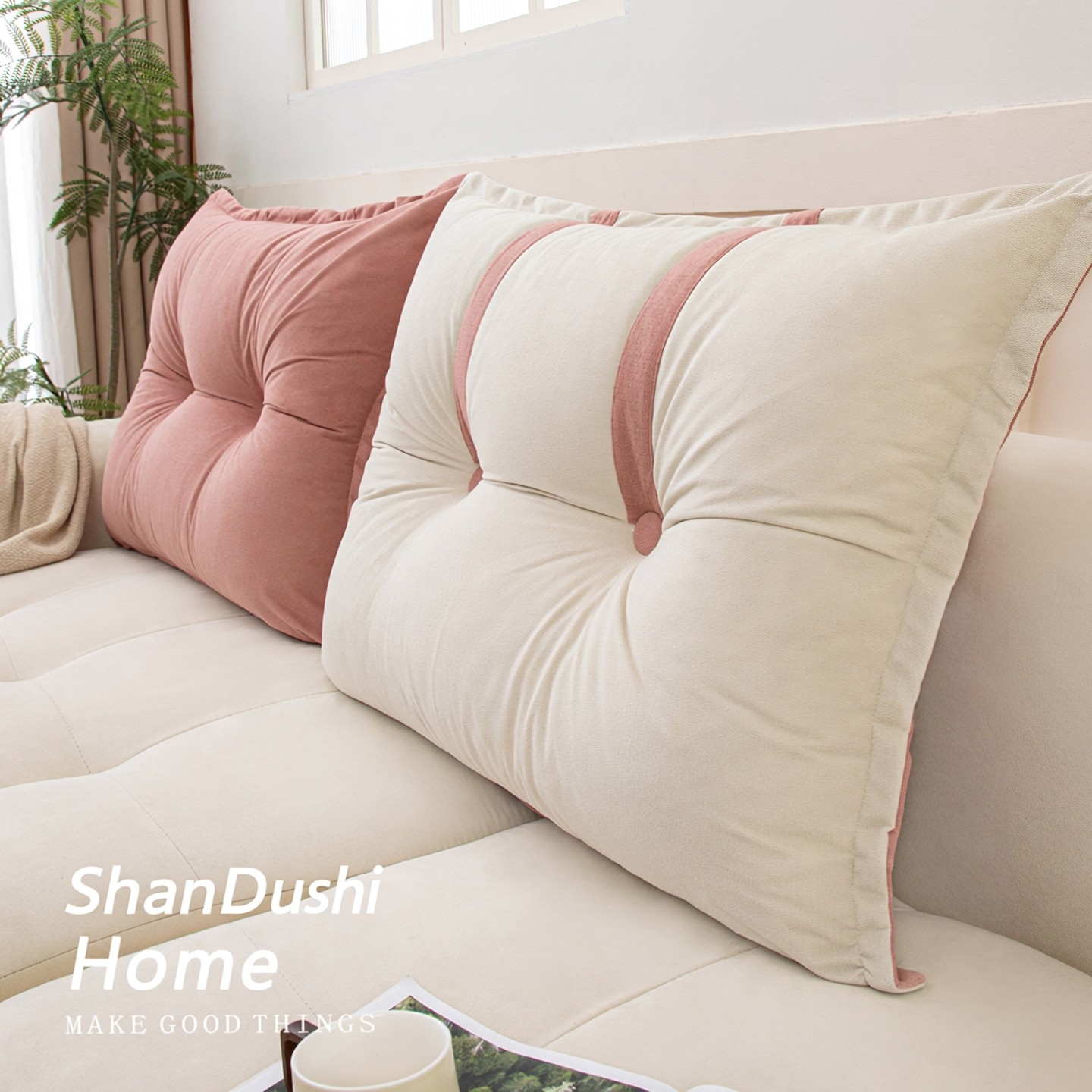秋冬床头靠枕组合靠背软包床上护腰垫客厅沙发榻榻米靠背垫可拆洗,居家布艺,床头靠垫,淘宝优惠券,粉丝福利购,淘宝优惠卷