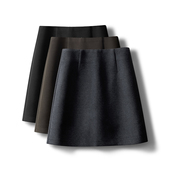 显瘦高腰包臀裙短款 简约百搭毛呢半身裙短裙女冬季 2025新款 a字裙