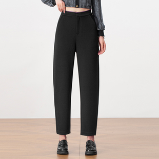 女春季 弯刀裤 2026年新款 休闲裤 今年流行爆款 高腰显瘦九分裤 小西裤