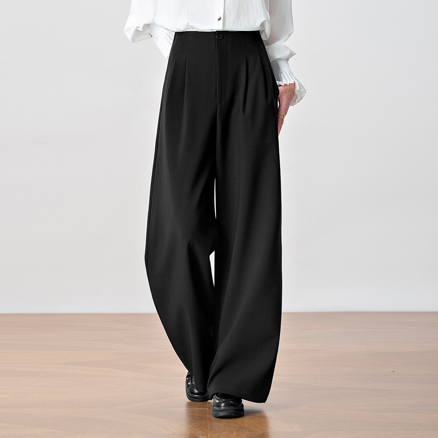 高级感宽松大裤腿西装阔腿裤女春秋2026年新款高腰显瘦垂感休闲裤,女装/女士精品,休闲裤,淘宝优惠券,粉丝福利购,淘宝优惠卷