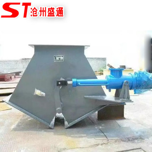 手动三通分料器 Y型换向阀 进料口气动三通阀 电动推杆三通分料阀