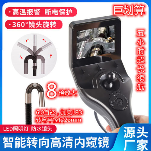 6mm1080p高清IPS屏720度转向管道