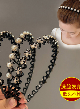 洗脸发卡发箍女小众气质波浪头箍碎发整理神器网红2025年新款头饰