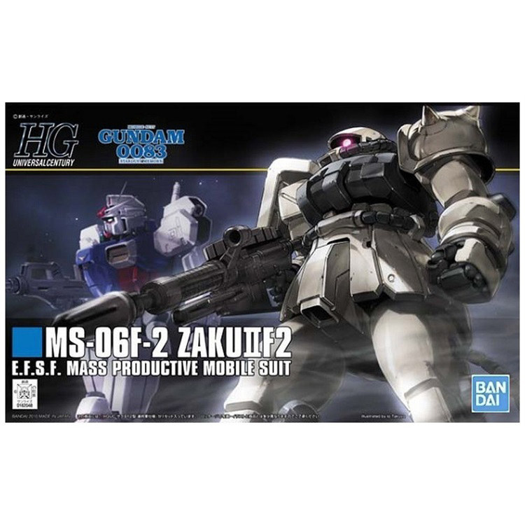 预定 万代 拼装 HGUC 1/144  107 高达0083 渣古II F2 扎古 白色
