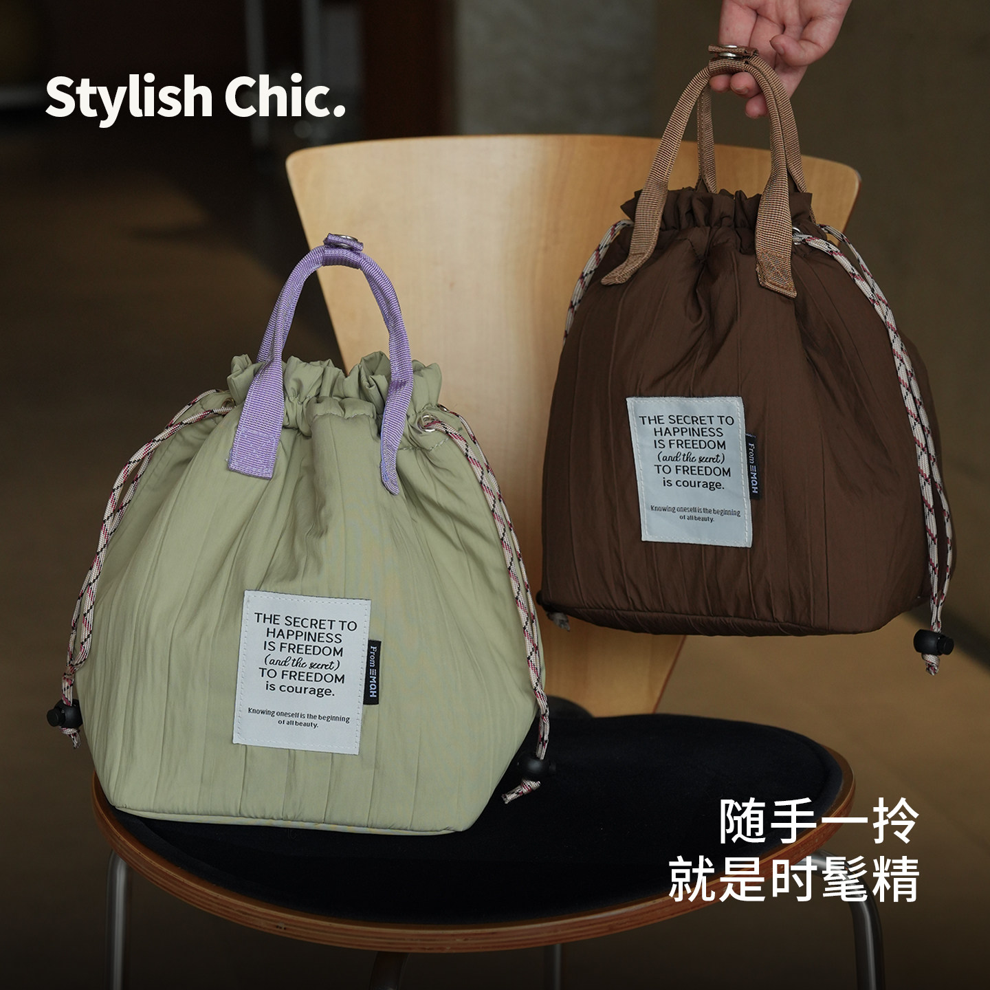 高颜值带饭保温饭盒袋通勤便当包图片