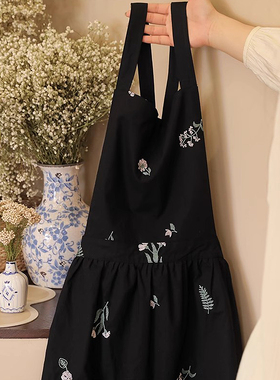 三木青禾围裙厨房家用新款2026女高颜值做饭时尚好看纯棉防泼水油