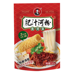 港式肥汁米粉河粉非油炸酸辣粉螺丝切粉宽粉速食快煮袋装整箱批发