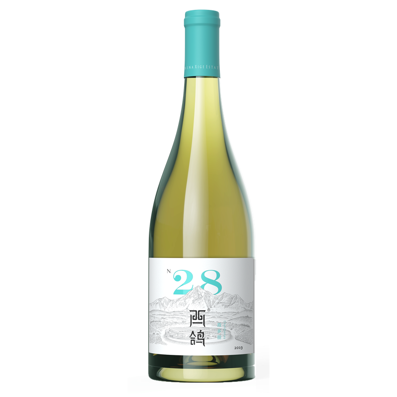 【送礼盒礼袋】宁夏贺兰山东麓西鸽N.28霞多丽干白葡萄酒 750ml 酒类 干白静态葡萄酒 原图主图