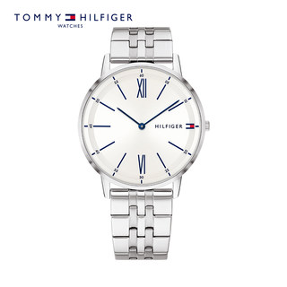 TOMMY HILFIGER 钢带石英手表时尚潮流男表腕表