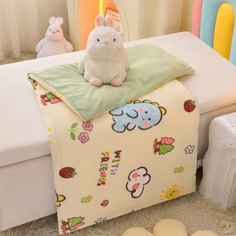 苏夏儿童床垫牛奶绒秋冬A类拆洗