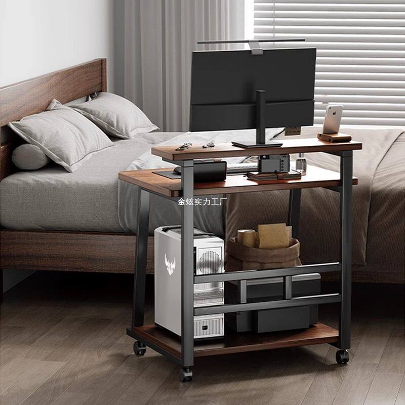 简易电脑桌台式可移动床边桌书桌小型桌子宿舍家用卧室懒人出租房