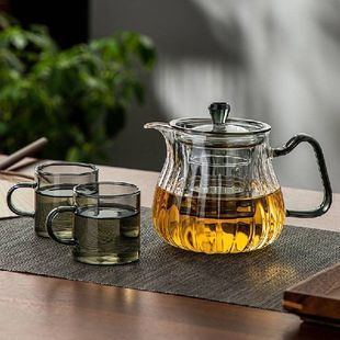泡茶壶茶水分离杯玻璃耐高温加厚过滤花茶水壶小号家用红茶具套装