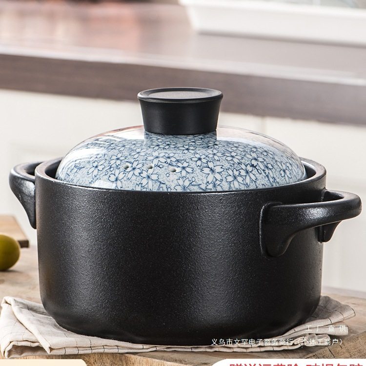 砂锅电磁炉炖锅燃气灶通用煲汤锅家用明火两用沙锅耐高温陶瓷日用