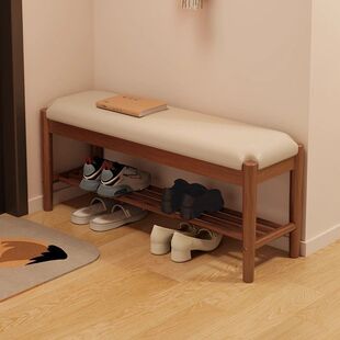 凳家用门口穿鞋 凳玄关试鞋 凳入户门鞋 凳坐穿鞋 凳 柜软包鞋 实木换鞋