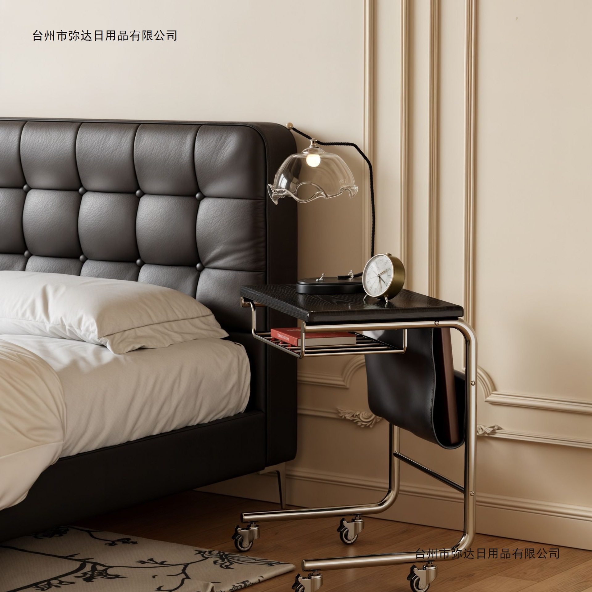 书桌边桌家用卧室客厅写字桌加厚边几床边可移动小桌子简约小茶几