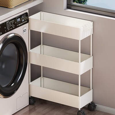 洗衣机置物架阳台窄缝收纳柜多层落地夹缝卫生间缝隙极窄拉篮