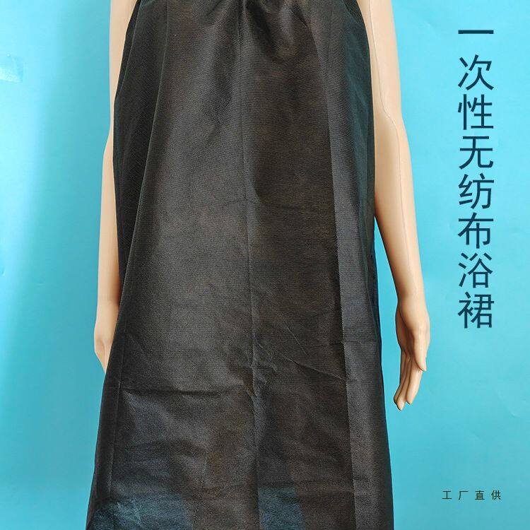 一次性浴裙裹胸浴袍理疗浴衣美容院桑拿汗蒸服客人理疗服抹胸睡裙