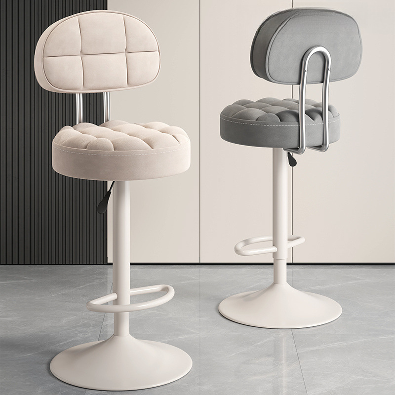 吧台椅高脚凳子靠背可升降旋转吧凳家用酒吧椅子收银柜台圆凳转椅