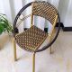 藤椅子编藤靠背椅矮凳桌椅套件铁艺家用阳台户外休闲老人椅单人椅