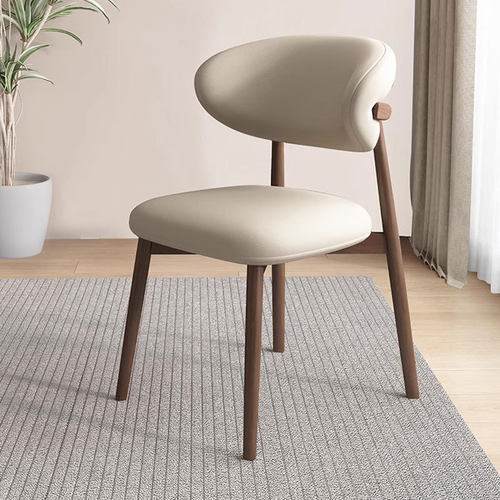 ?北欧铁艺餐椅家用简约软包书桌椅餐厅酒店设计师款餐椅休闲靠背