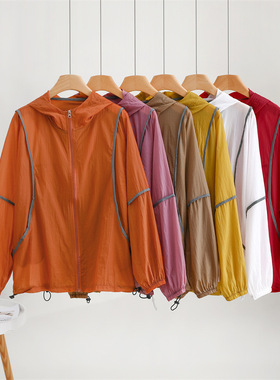 速干防晒衣夏季新款轻薄透气防紫外线防晒服显瘦大码宽松防晒