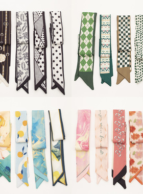 批发独立装长条丝巾发带绑包绑发飘带伴手礼绑带发饰束发简约