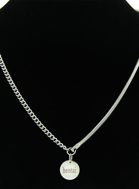 欧美个性超人钛钢项链女潮嘻哈搭