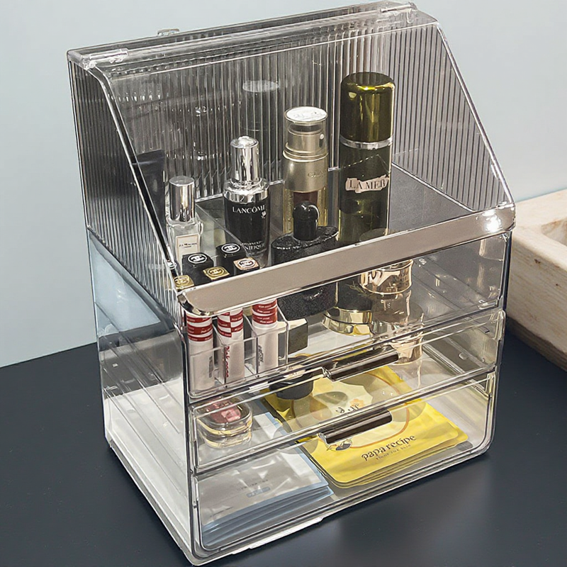 杜琥透明抽屉化妆品收纳盒