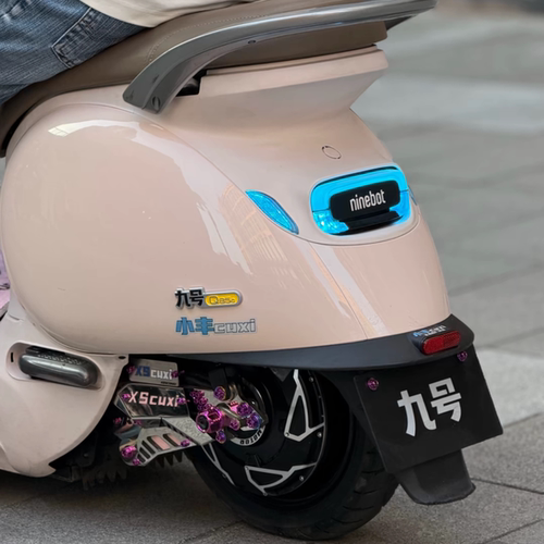 九号尾灯Q系阿斯顿字体发光带转向灯q80c/85c qzAPP可调小q后尾灯