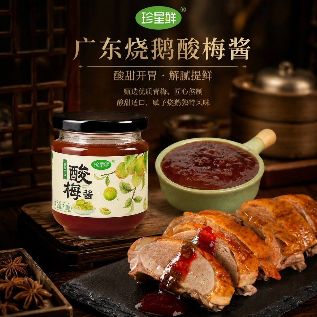 【0脂肪】珍星鲜广东烧鹅酸梅酱