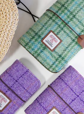 Harris tweed哈里斯粗花呢手账本A6笔记本本子活页本手帐记事计划