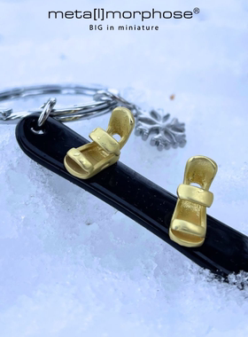 滑雪板合金车钥匙扣比利时Metalmorphose精致创意生日送礼物