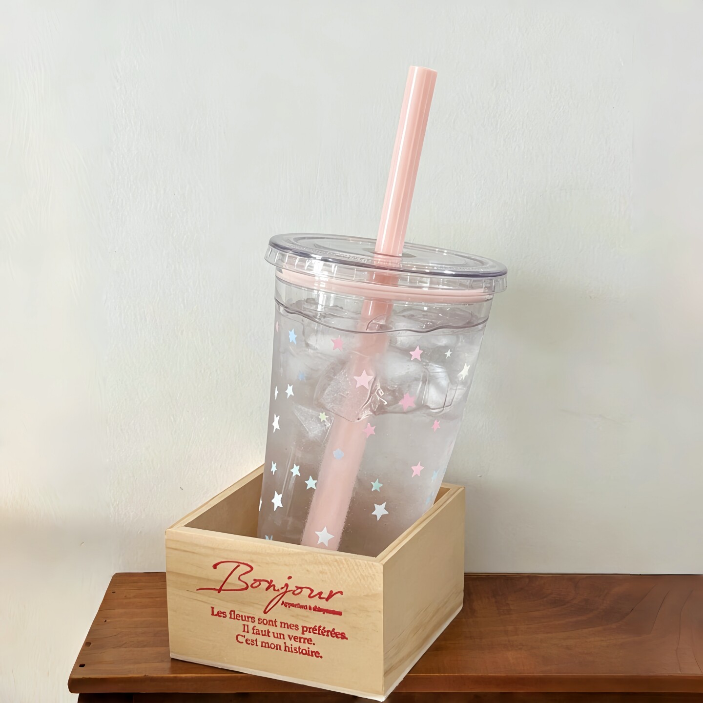 ins风星星吸管水杯女生高颜值吸管杯