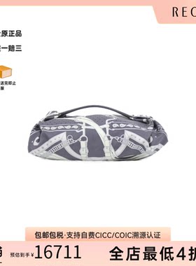 中古Hermes爱马仕女包A级95新LA PROMENADE雾霾灰手提包正品休闲