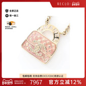 中古Chanel香奈儿女A级95新necklace项链镀金金属项链金色