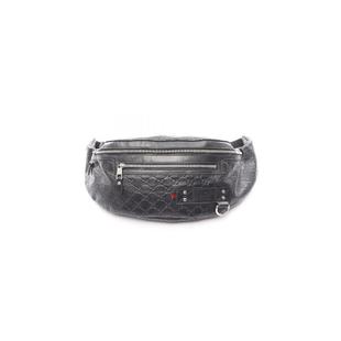 中古Gucci古驰男包A级95新waist bag腰包牛皮腰包黑色