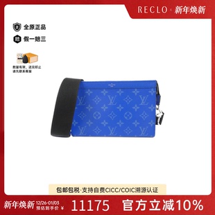 Wallet老花单肩包 Gaston 中古LV路易威登男包A级95新Taiga Llama