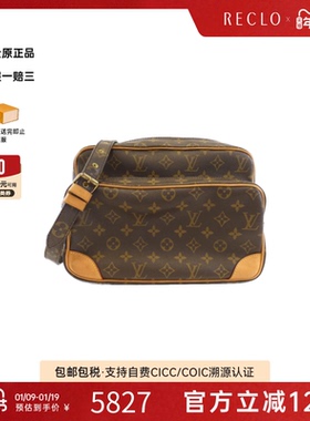 中古LV路易威登女包B级95新Nile相机包老花斜挎包正品RECLO