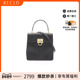 中古Ferragamo菲拉格慕女包A级95新2WAY两用款 牛皮手提包黑色正品